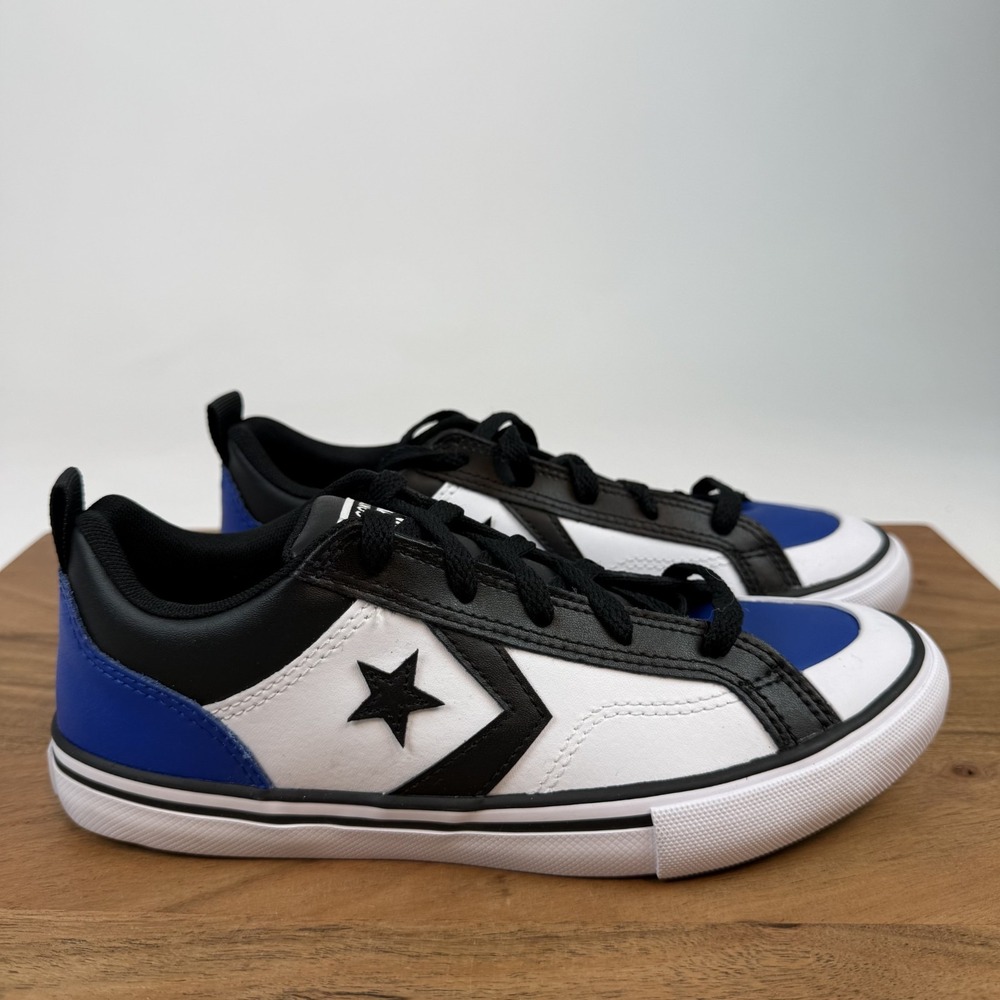 New Big Kids Converse Pro Blaze Play Offs Multicolor Leather Low Sneakers Size 4